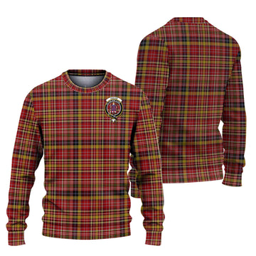 Ogilvie (Ogilvy) of Strathallan Tartan Ugly Sweater with Family Crest