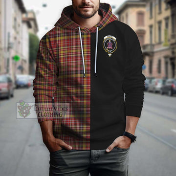 Ogilvie (Ogilvy) of Strathallan Tartan Hoodie with Family Crest and Half Of Me Style