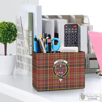 Ogilvie (Ogilvy) of Strathallan Tartan Pen Holder with Family Crest