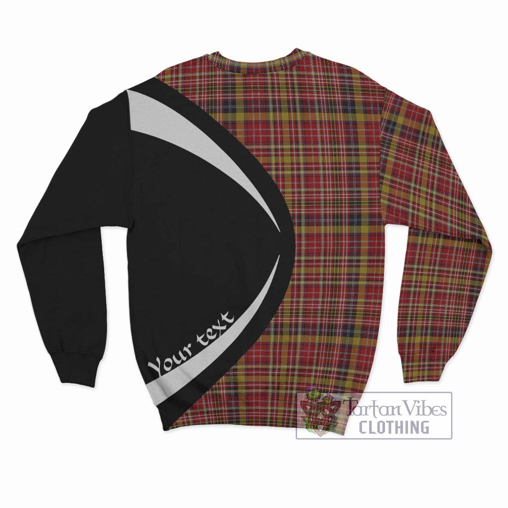 Ogilvie (Ogilvy) of Strathallan Tartan Sweatshirt with Family Crest Circle Style - Tartan Vibes Clothing