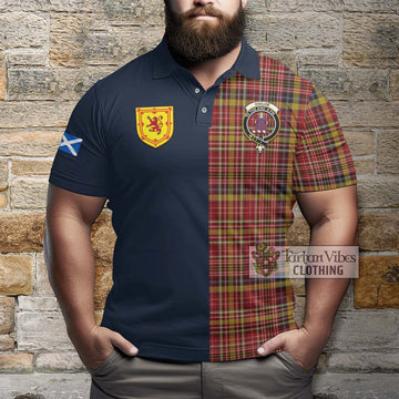 Ogilvie (Ogilvy) of Strathallan Tartan Polo Shirt Alba with Scottish Lion Royal Arm Half Style