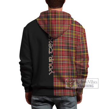 Ogilvie (Ogilvy) of Strathallan Tartan Hoodie with Family Crest and Half Of Me Style