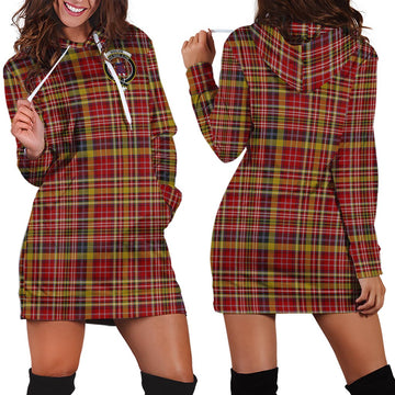 Ogilvie (Ogilvy) of Strathallan Tartan Hoodie Dress with Family Crest