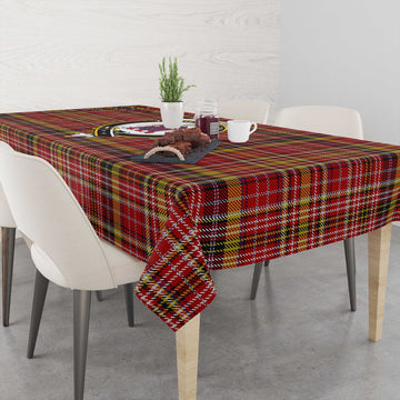 Ogilvie (Ogilvy) of Strathallan Tartan Tablecloth with Family Crest