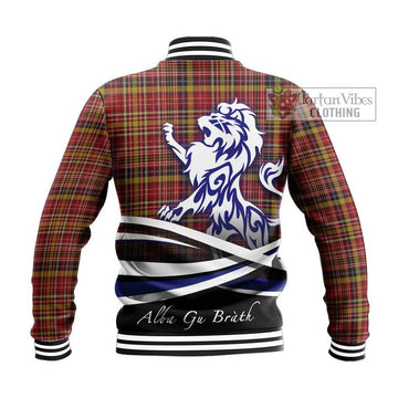 Ogilvie (Ogilvy) of Strathallan Tartan Baseball Jacket with Alba Gu Brath Regal Lion Emblem