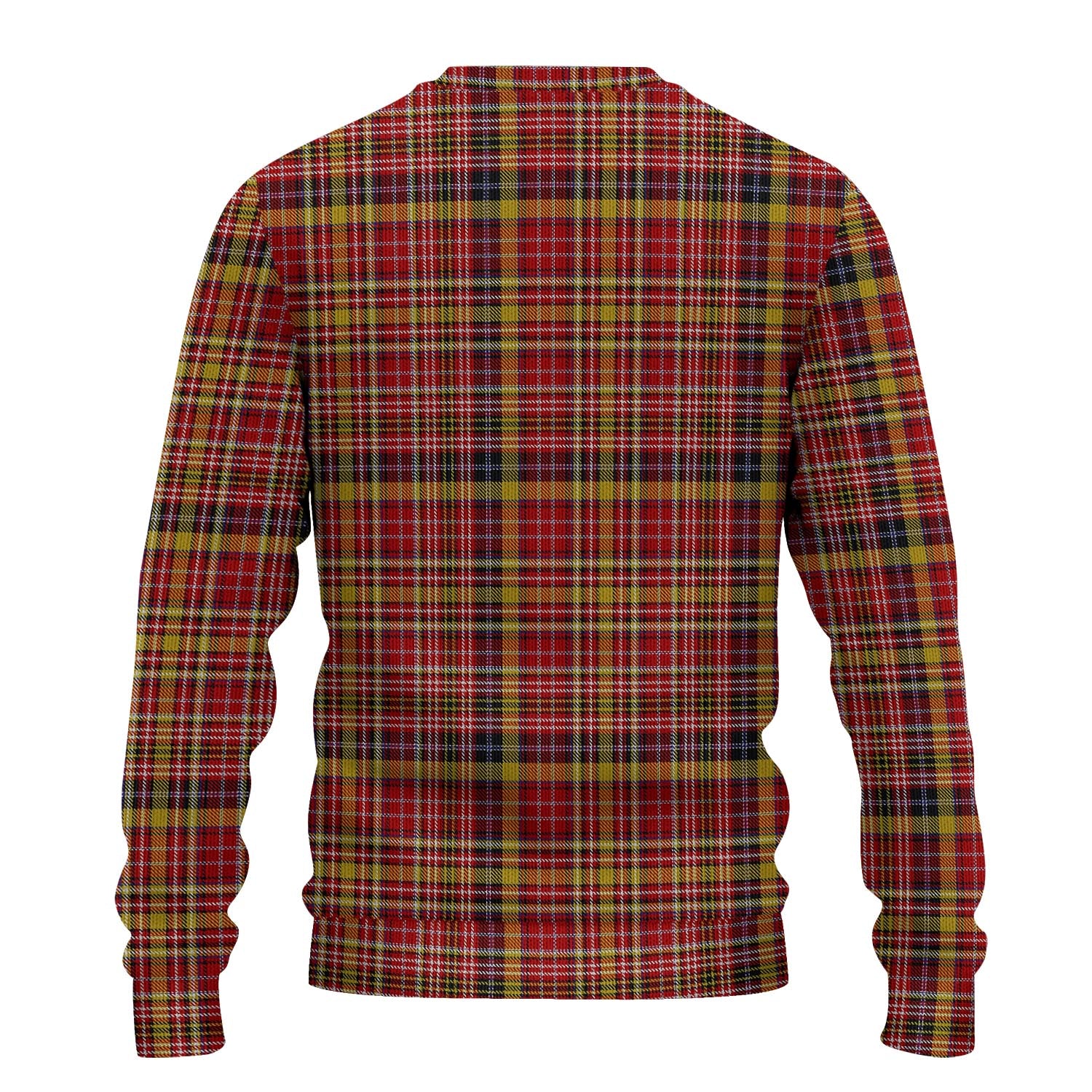 Ogilvie (Ogilvy) of Strathallan Tartan Knitted Sweater with Family Crest - Tartanvibesclothing