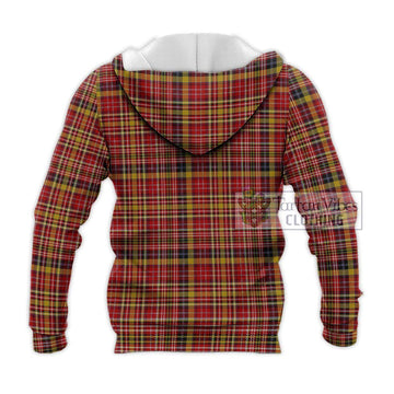 Ogilvie (Ogilvy) of Strathallan Tartan Knitted Hoodie with Family Crest DNA In Me Style