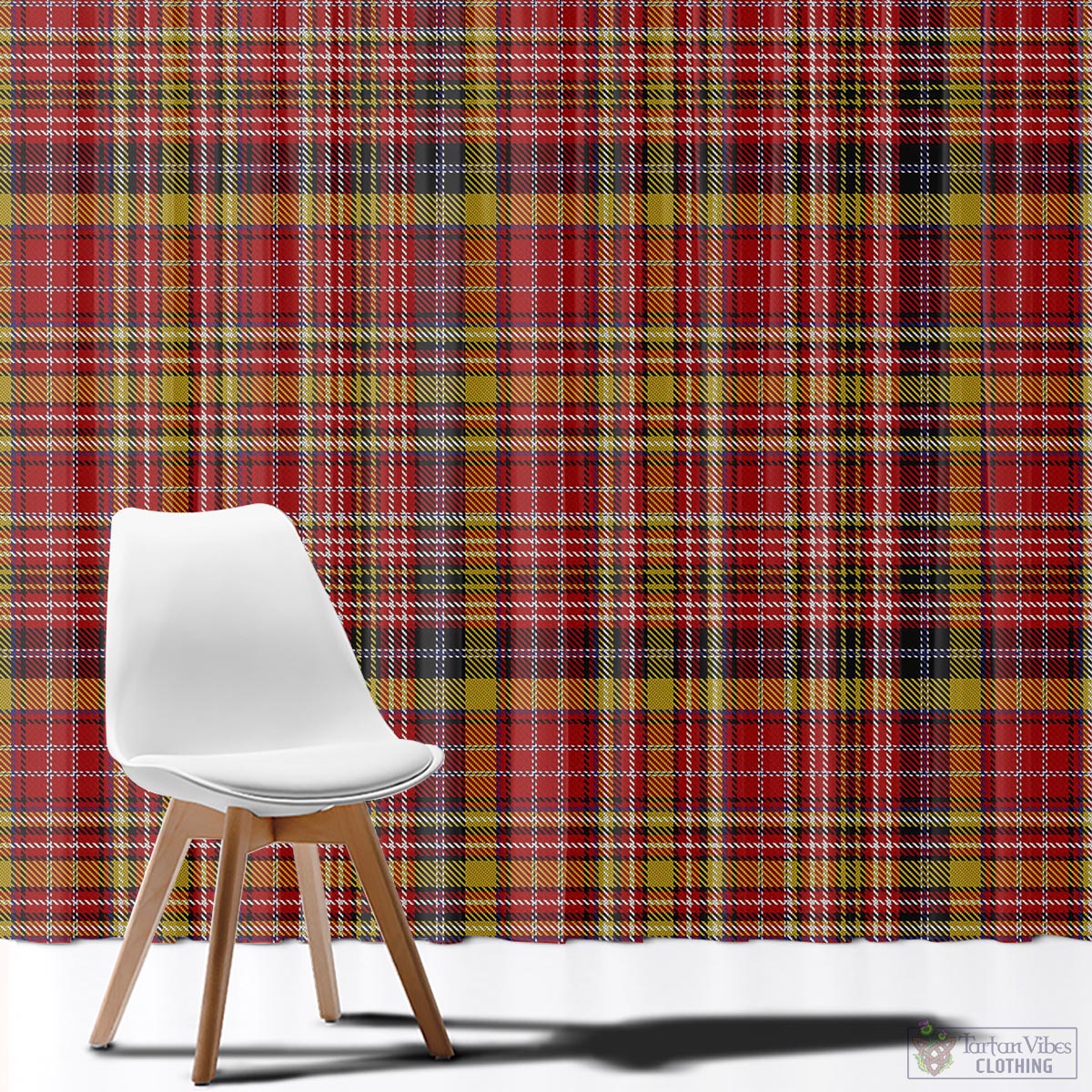 Ogilvie (Ogilvy) of Strathallan Tartan Window Curtain