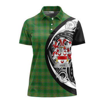 Ogle Irish Clan Women's Polo Shirt Celtic Circle Style Women - Tartan Vibes Clothing