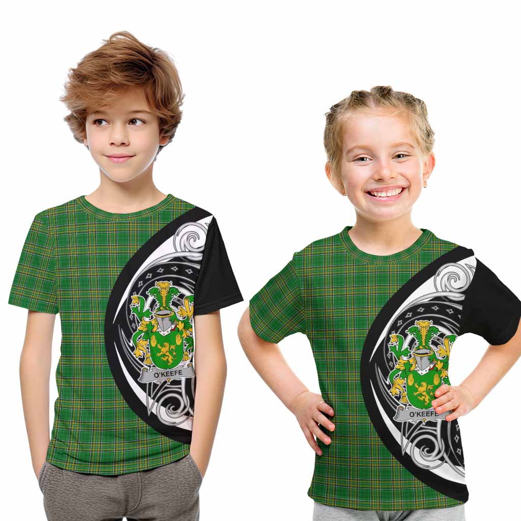 O'Keefe Irish Clan Kid T-Shirt Celtic Circle Style Youth XL Size14 - Tartan Vibes Clothing