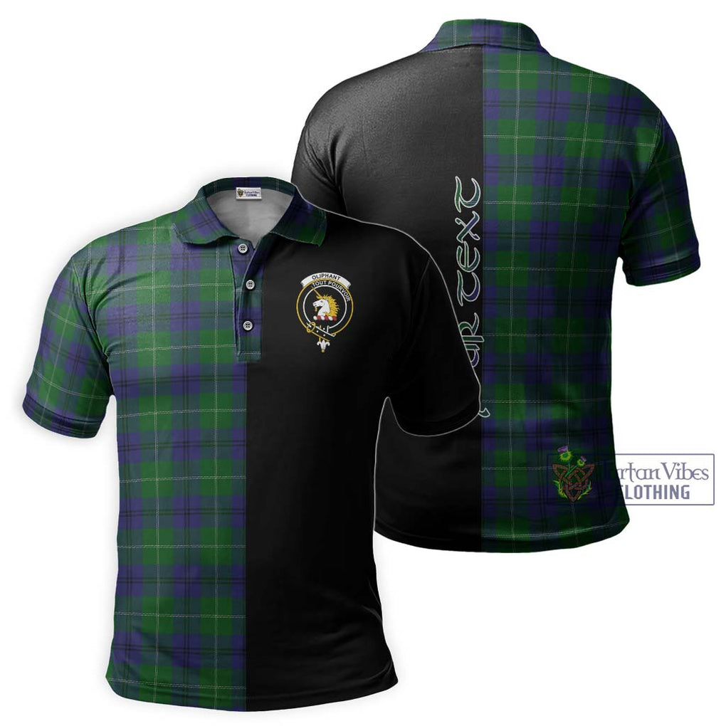 Oliphant Tartan Polo Shirt with Family Crest and Half Of Me Style Kid - Tartanvibesclothing Shop