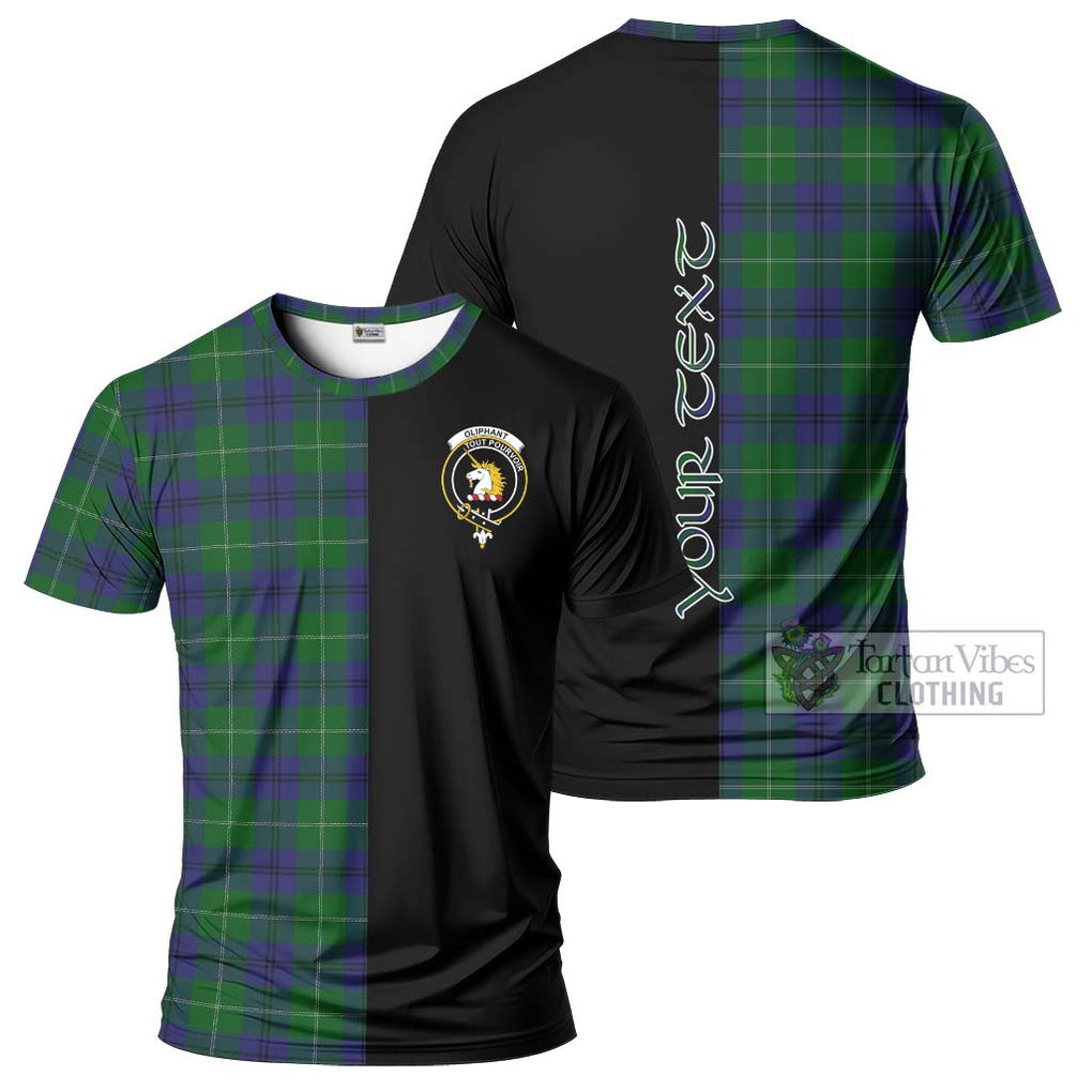 Oliphant Tartan T-Shirt with Family Crest and Half Of Me Style Kid's Shirt - Tartanvibesclothing Shop