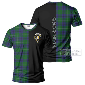 Oliphant Tartan T-Shirt with Family Crest and Half Of Me Style