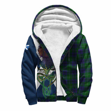 Oliphant Tartan Family Crest Sherpa Hoodie Scottish Thistle Celtic Inspired Unisex S - Tartan Vibes Clothing
