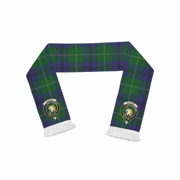 Oliphant Tartan Ruffneck Scarf with Family Crest One Size 67.7*6.7 inches - Tartan Vibes Clothing
