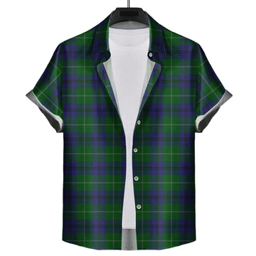 Oliphant Tartan Short Sleeve Button Down Shirt