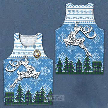 Oliphant Clan Christmas Men's Tank Top Celtic Reindeer Style Men - Tartan Vibes Clothing