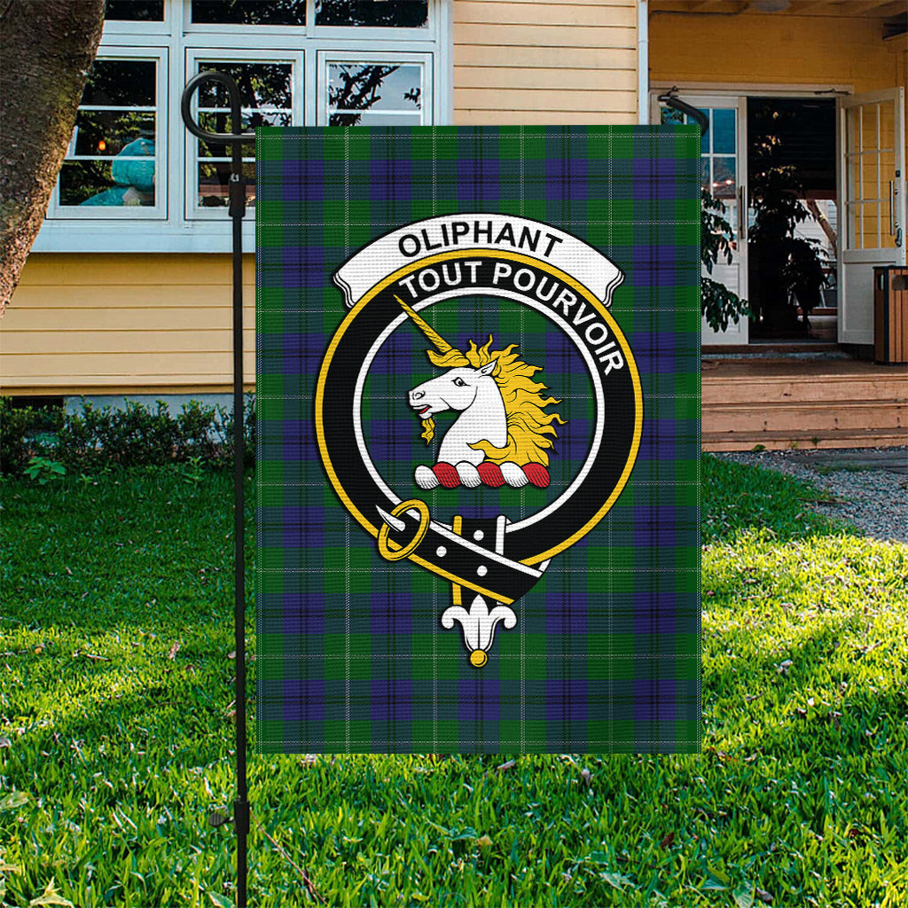 Oliphant Tartan Flag with Family Crest - Tartan Vibes Clothing