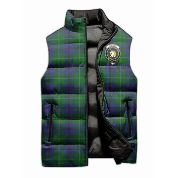 Oliphant Tartan Sleeveless Puffer Jacket with Family Crest