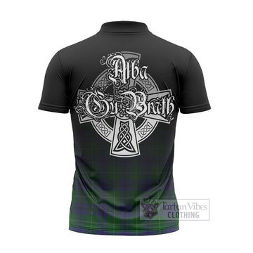 Oliphant Tartan Zipper Polo Shirt Featuring Alba Gu Brath Family Crest Celtic Inspired - Tartan Vibes Clothing