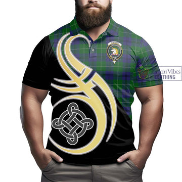 Oliphant Tartan Polo Shirt with Family Crest and Celtic Symbol Style