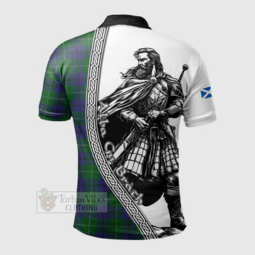 Oliphant Tartan Clan Crest Polo Shirt with Highlander Warrior Celtic Style