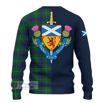 Oliphant Tartan Ugly Sweater Alba with Scottish Lion Royal Arm Half Style - Tartan Vibes Clothing