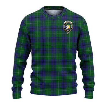 Oliphant Tartan Ugly Sweater with Family Crest