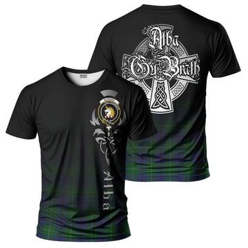 Oliphant Tartan T-Shirt Featuring Alba Gu Brath Family Crest Celtic Inspired