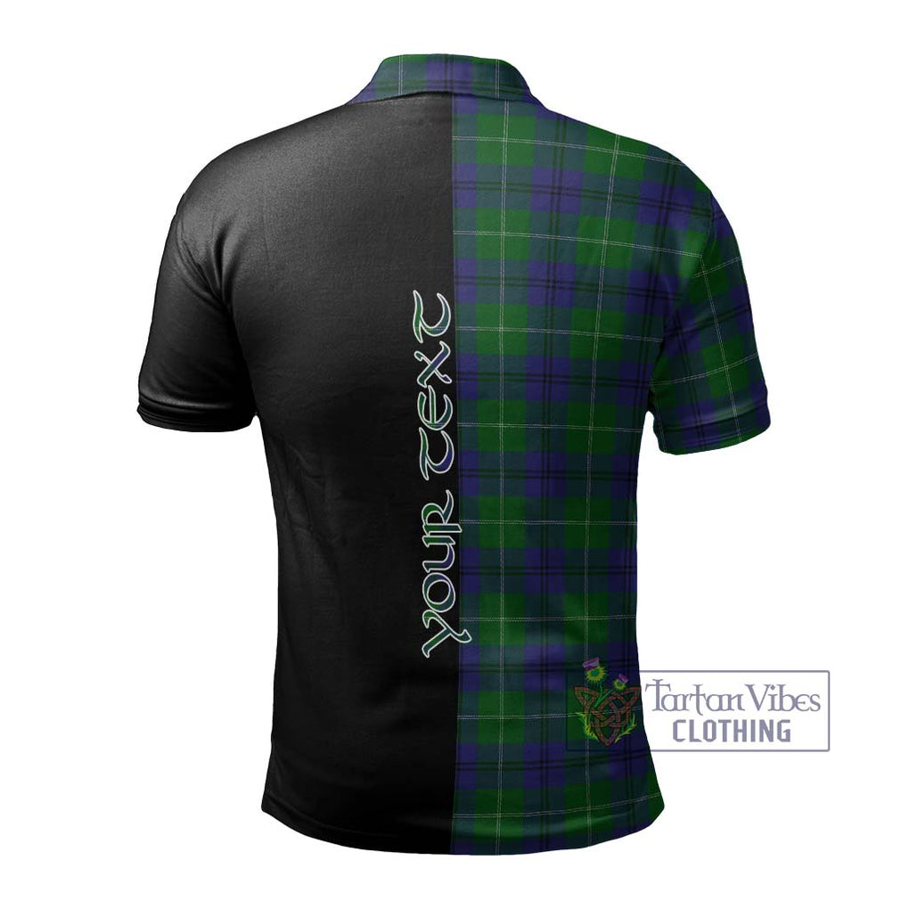 Oliphant Tartan Polo Shirt with Family Crest and Half Of Me Style - Tartanvibesclothing Shop