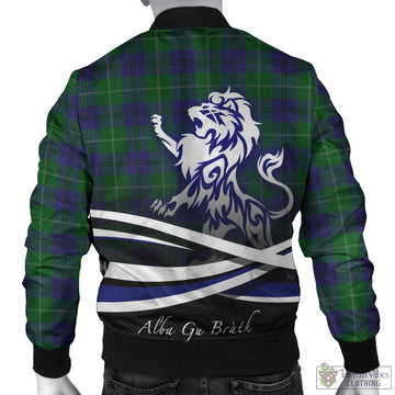 Oliphant Tartan Bomber Jacket with Alba Gu Brath Regal Lion Emblem - Tartan Vibes Clothing