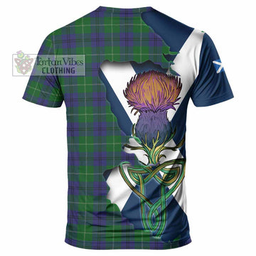 Oliphant Tartan Family Crest T-Shirt Scottish Thistle Celtic Inspired - Tartan Vibes Clothing