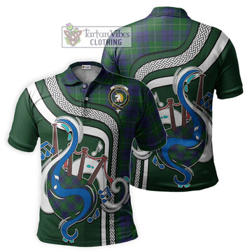 Oliphant Tartan Polo Shirt with Epic Bagpipe Style