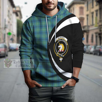 Oliphant Ancient Tartan Hoodie with Family Crest Circle Style