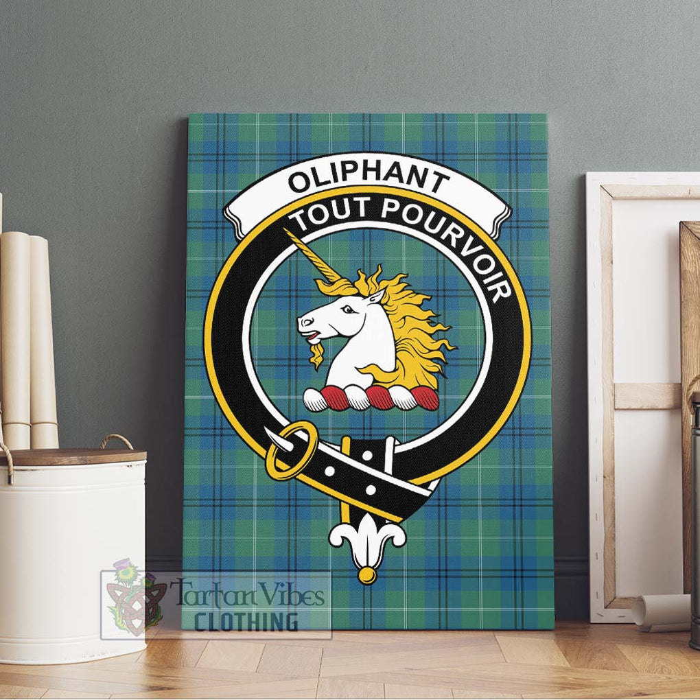 Oliphant Ancient Tartan Canvas Print Wall Art with Family Crest Without Frame - Tartan Vibes Clothing