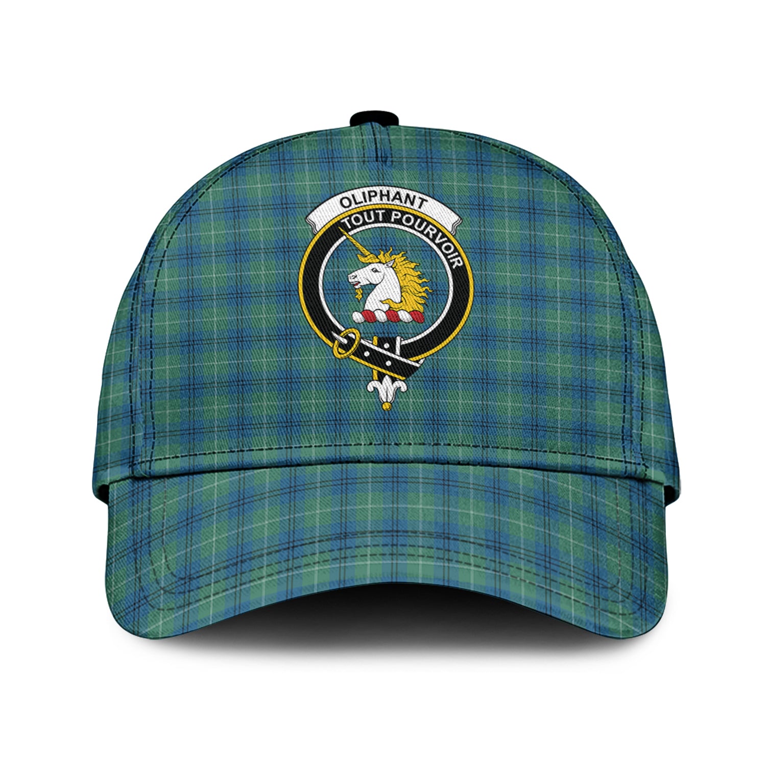 Oliphant Ancient Tartan Classic Cap with Family Crest Classic Cap Universal Fit - Tartan Vibes Clothing