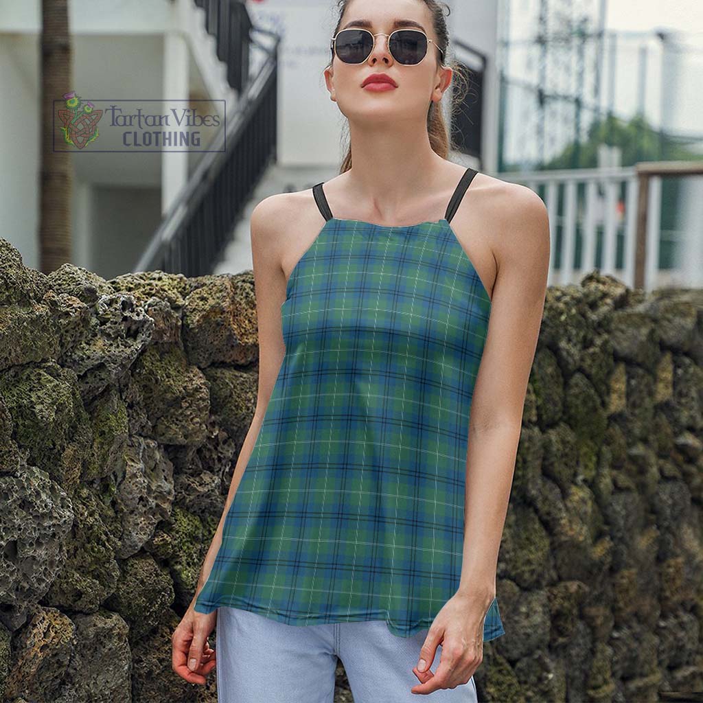 Tartan Vibes Clothing Oliphant Ancient Tartan Loose Halter Neck Camisole