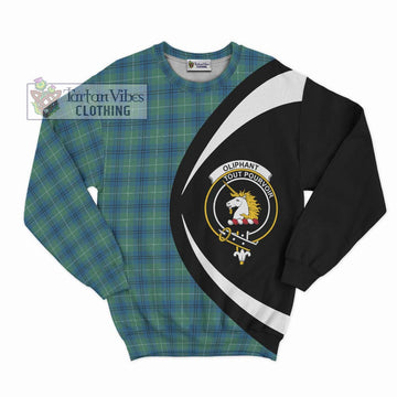 Oliphant Ancient Tartan Sweatshirt with Family Crest Circle Style