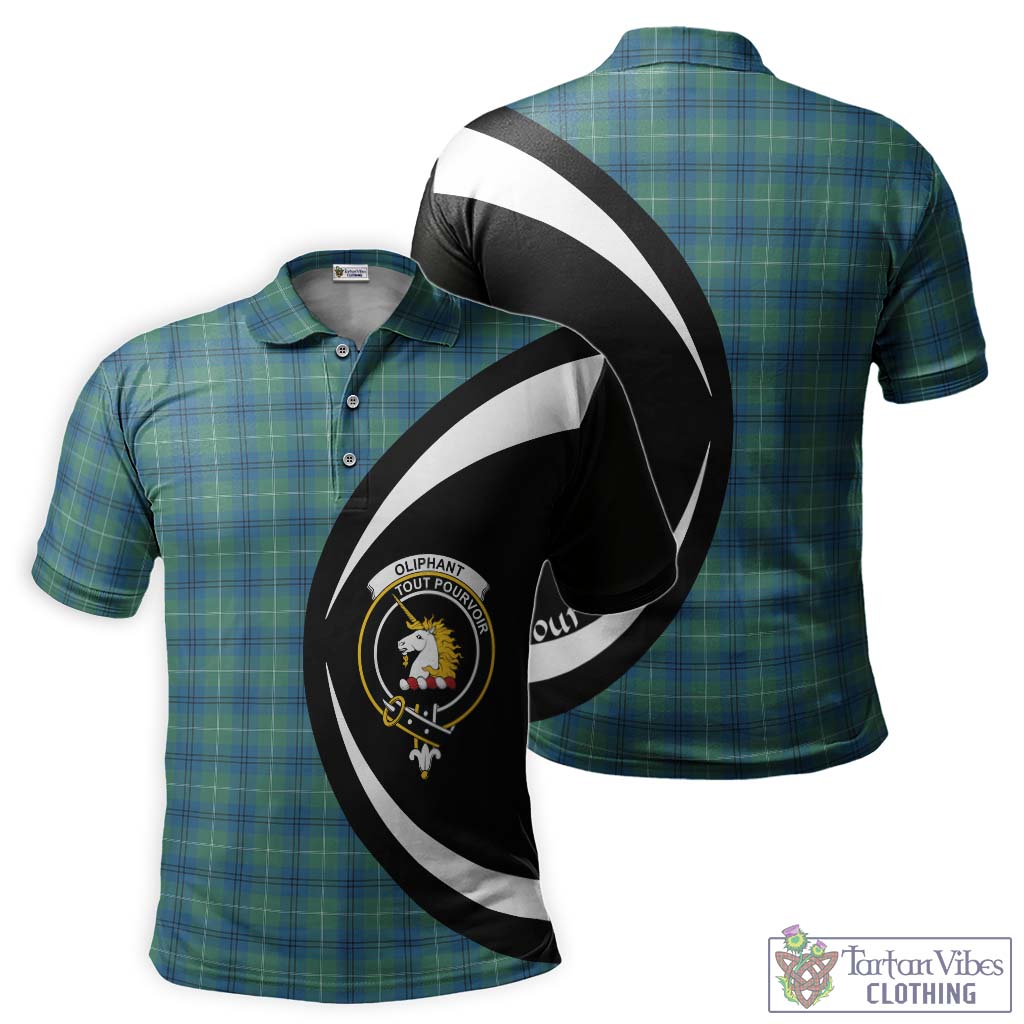 Oliphant Ancient Tartan Men's Polo Shirt with Family Crest Circle Style Kid - Tartan Vibes Clothing