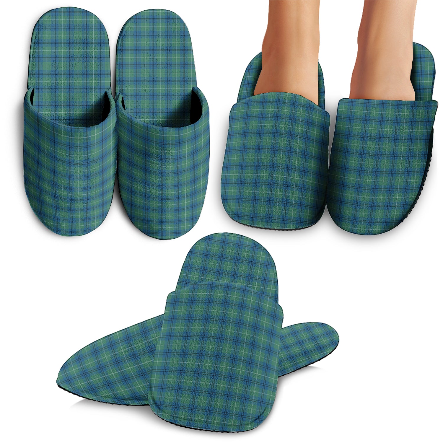 Oliphant Ancient Tartan Home Slippers - Tartanvibesclothing Shop