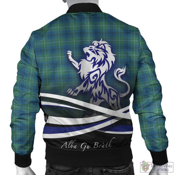 Oliphant Ancient Tartan Bomber Jacket with Alba Gu Brath Regal Lion Emblem