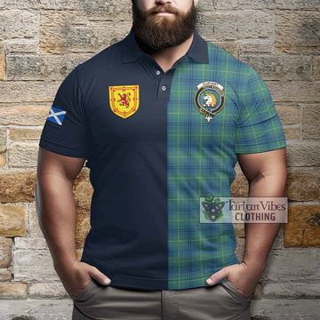 Oliphant Ancient Tartan Polo Shirt Alba with Scottish Lion Royal Arm Half Style