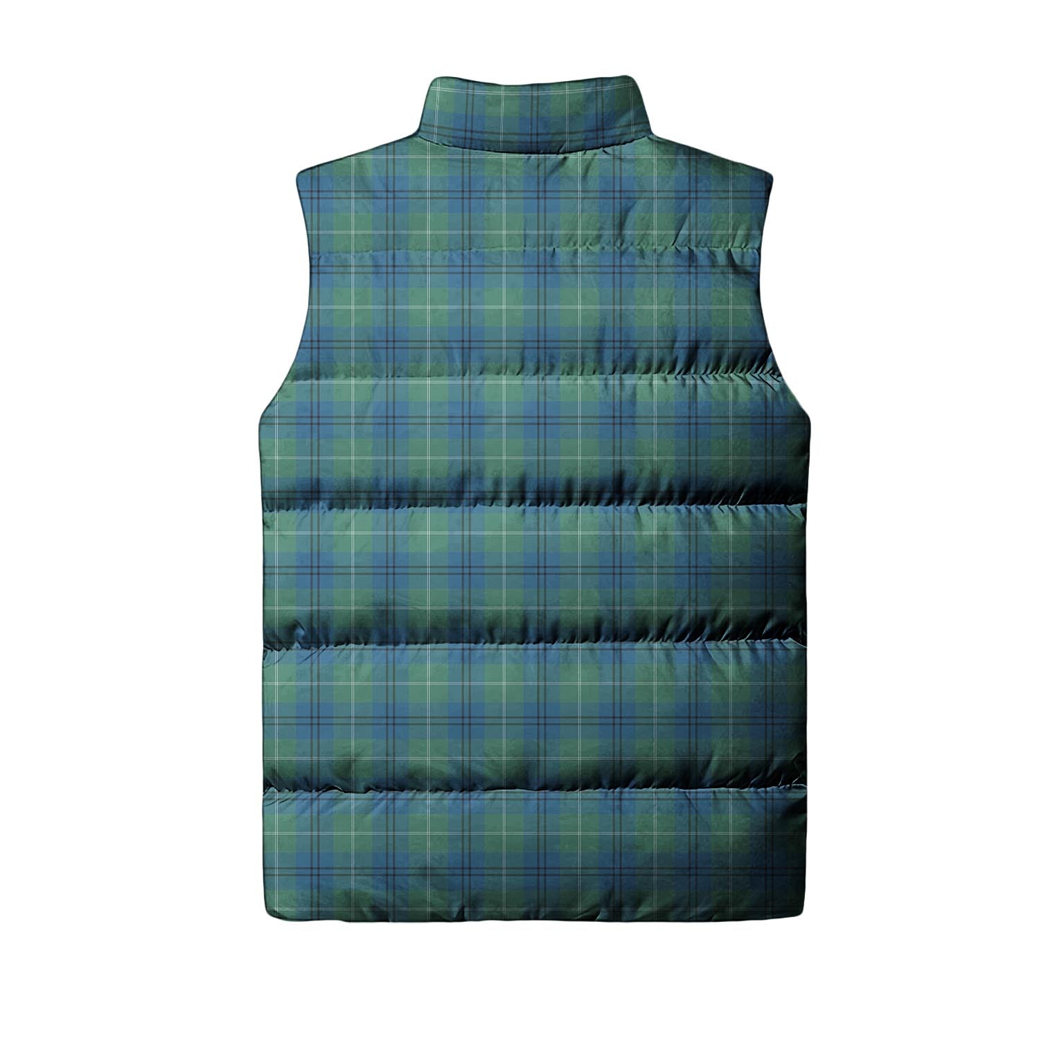 Oliphant Ancient Tartan Sleeveless Puffer Jacket with Family Crest - Tartanvibesclothing