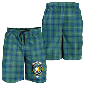 Oliphant Ancient Tartan Mens Shorts with Family Crest