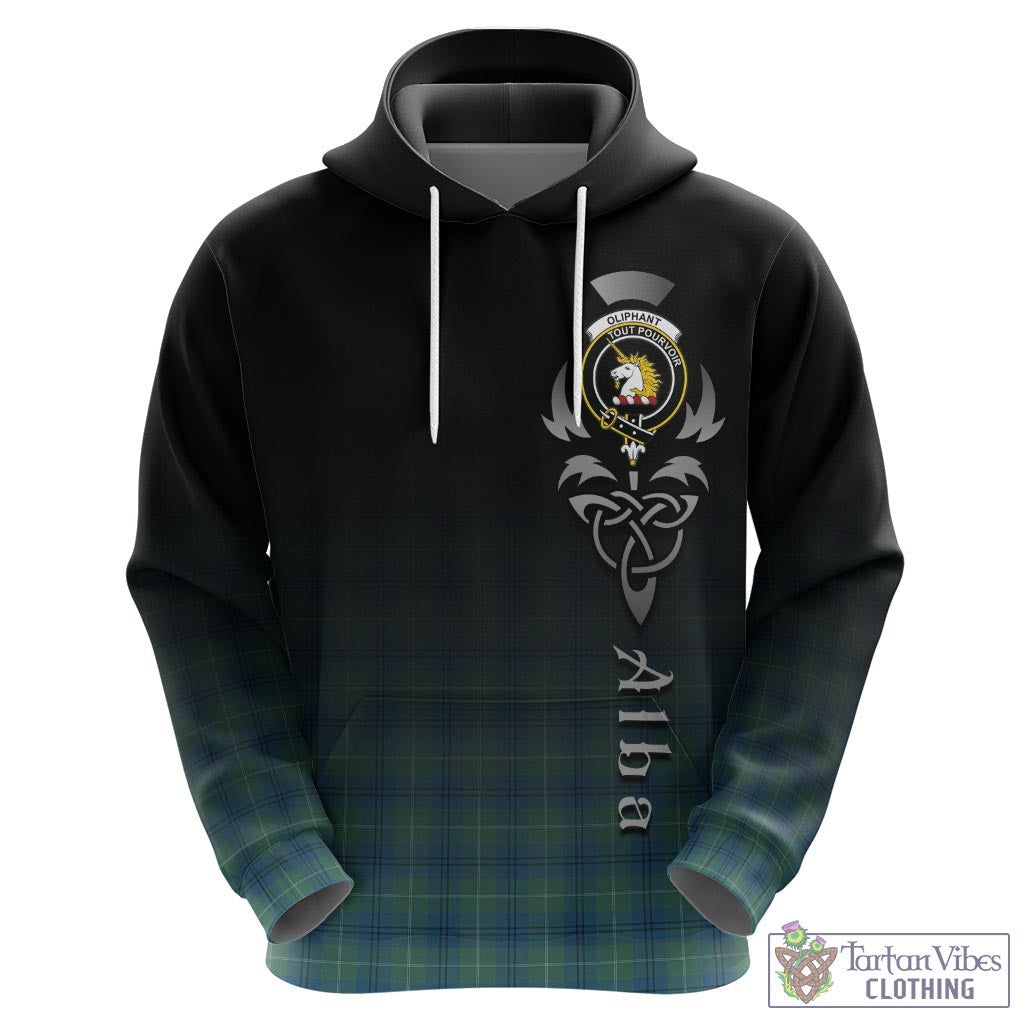 Tartan Vibes Clothing Oliphant Ancient Tartan Hoodie Featuring Alba Gu Brath Family Crest Celtic Inspired