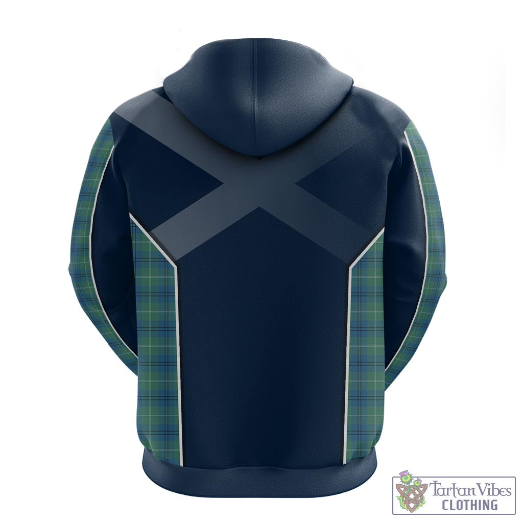 Tartan Vibes Clothing Oliphant Ancient Tartan Hoodie with Family Crest and Scottish Thistle Vibes Sport Style