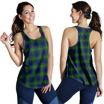 Oliphant Modern Tartan Women Racerback Tanks