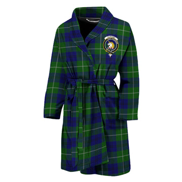 Oliphant Modern Tartan Bathrobe with Family Crest