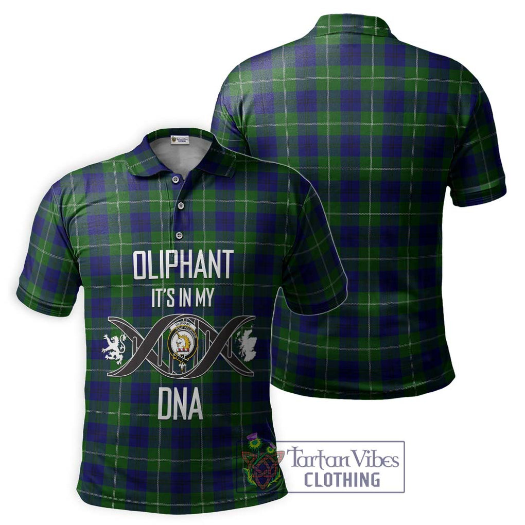 Oliphant Modern Tartan Polo Shirt with Family Crest DNA In Me Style - Tartanvibesclothing Shop