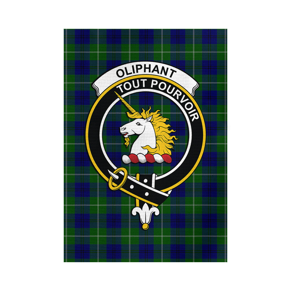 Oliphant Modern Tartan Flag with Family Crest - Tartan Vibes Clothing